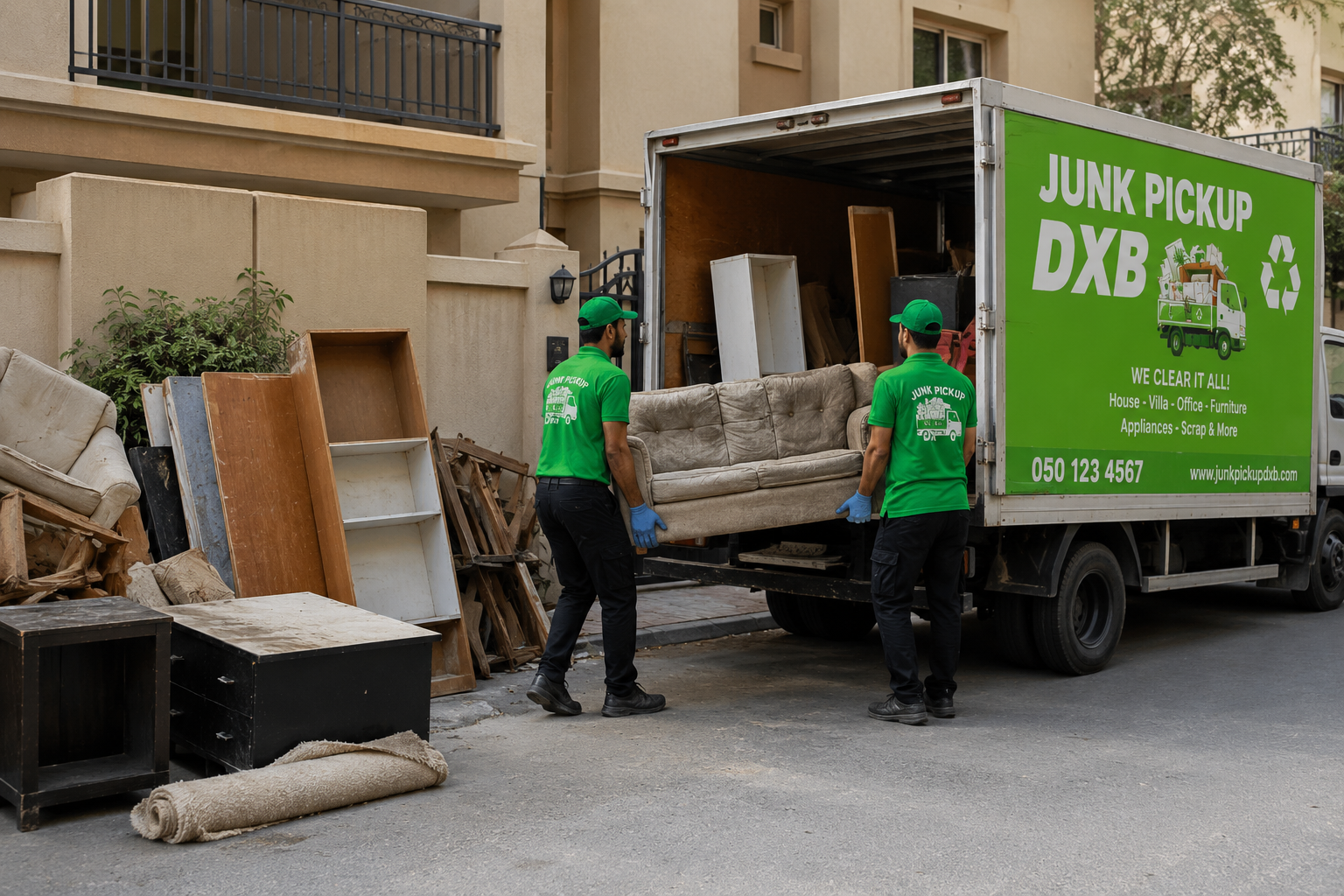 JunkPickupDXB Professional Uniformed Worker Dubai